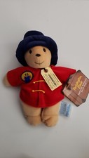PADDINGTON BEAR 2000 Blue Hat Red Coat Special Edition Bean Bag plush 8" New