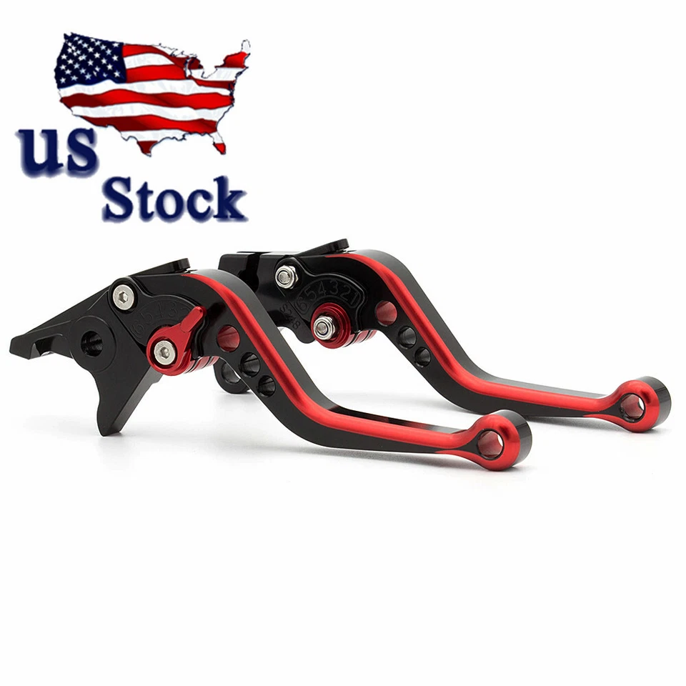 Palancas de embrague de freno ajustables CNC mix-color para Suzuki GSXR1000 2009-2020 2010 Foto 4 de 4