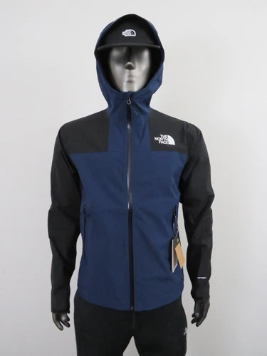 Mens North Face Active Stretch Rain Shell Dryvent Waterproof Hoodie Jacket Navy