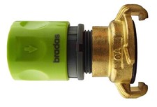 geka type brass hose fitting to male or female click-lock garden hose fitting,