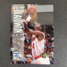 1994-95 Skybox Premium Basketball NBA on NBC #178 - Hakeem Olajuwon - Rockets