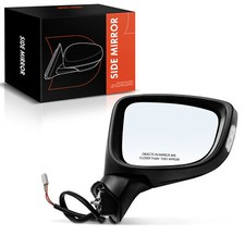 Right Black Mirror With Power Glass Adjust For Mazda 3 2014-2016 Hatchback Sedan