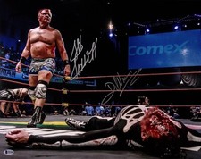 Jeff Jarrett & Dr Wagner Jr. Signed 16x20 Photo BAS COA WWE Lucha Libre AAA Auto