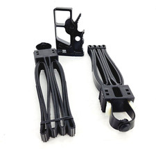 2 x Mil-Spec Cobra Cuffs Prisoner Restraints & Manodnock Safety Cutter Black