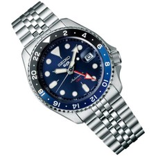 Seiko 5 Sports SSK003K1 GMT Blue dial 10bar Stainless Steel Automatic 3