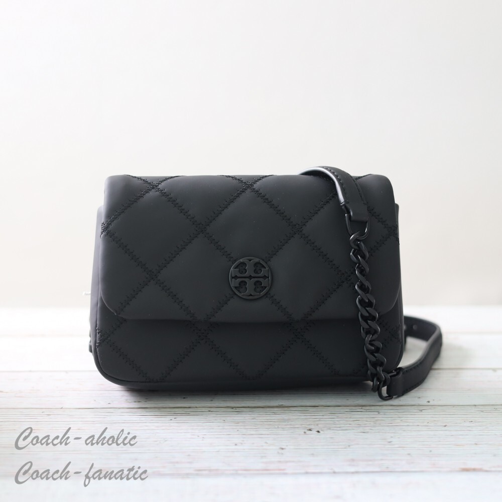 NWT Tory Burch Willa Matte Mini Belt Bag Crossbody Black