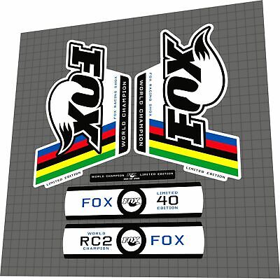PEGATINA FORK FOX 40 WC 2019 EP89 STICKERS AUFKLEBER AUTOCOLLANT DOWNHILL MTB 