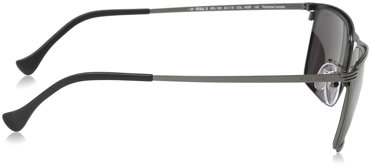 Police Unisex Sunglasses SPL155 H68P Satin Gunmetal w/Grey