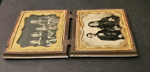 Quarter Plate Family Ambrotype & Tintype in Thermoplastic Double Union Case NICE - Picture 7 of 18