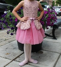 Pink Ballerina Dress Size 6/MC Pink Ballet Costume Pink Ice Skating Dress