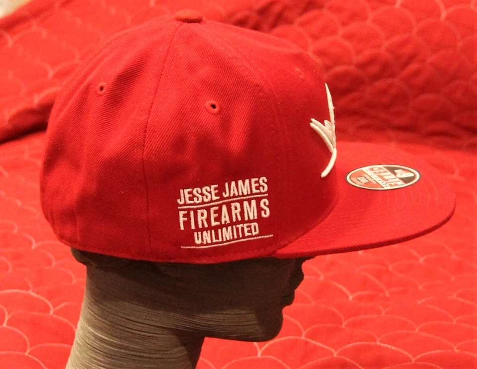 Gorra de béisbol Jesse James Firearms ilimitada ajustada de lana roja Zephy’s 6 7/8 Foto 3 de 4