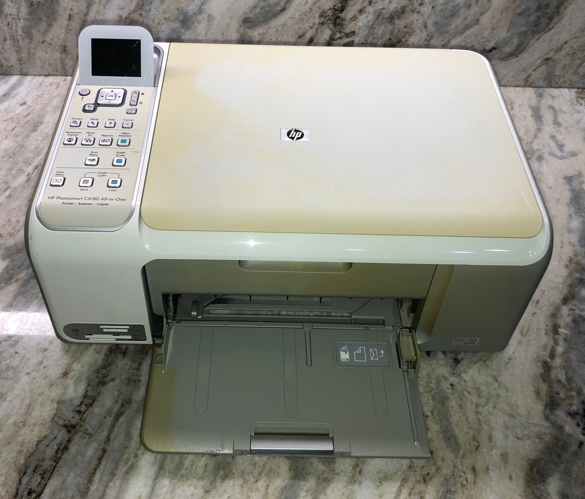 HP Photosmart C4180 All-In-One Inkjet Printer W Cords,Manual,Disc