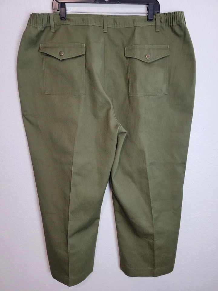 Vtg Boy Scouts of America Cargo Pants Mens 44x26 (40x26) Green Official Uniform - Image 2 of 4
