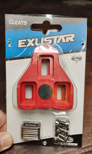 Exustar E-ARC1 Look Delta Style Red Bike Cleats 9-degree float    NEW SEALED!