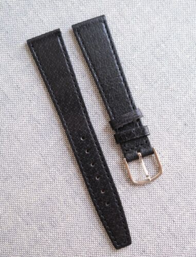 NOS Vintage Leather Watch Strap Pigskin 18mm, New Old Stock 1950/1960 - Afbeelding 1 van 7