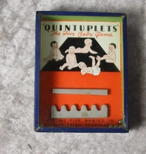 Dionne Quints Dexterity Puzzle "The Five Baby Game -Put Babies in Their Cribs"