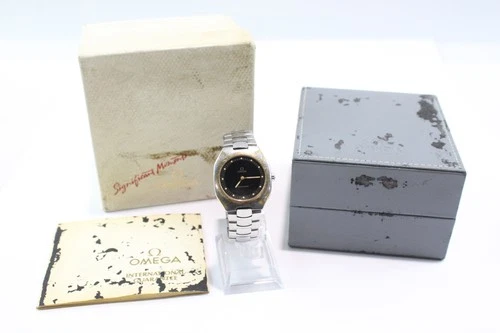 Vintage Omega Seamaster Polaris Two Tone Dress Watch Quartz SPARES/REPAIRS