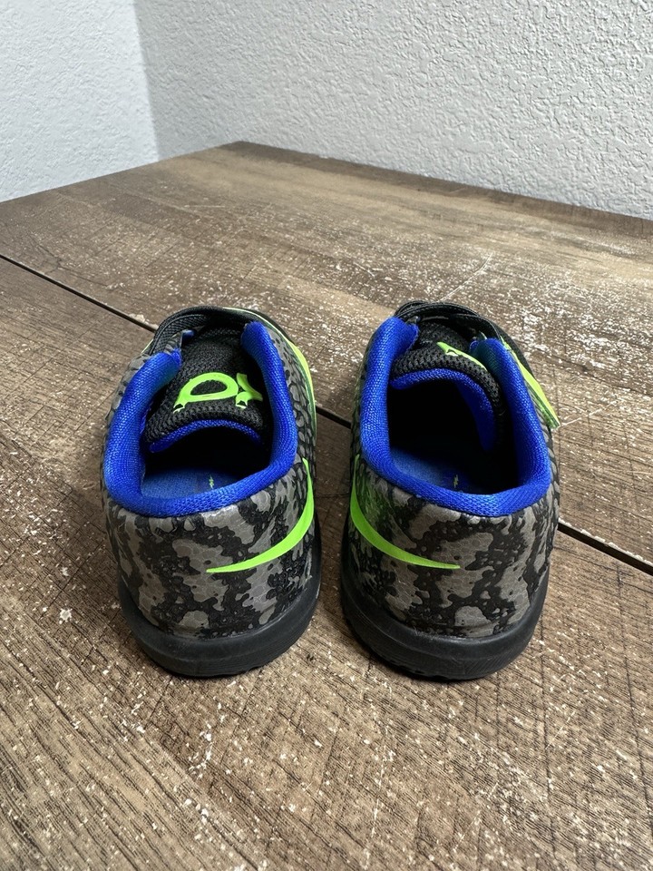Nike KD 7 Electric EEL Size 7C Basketball Shoes Kids Black Green | eBay
