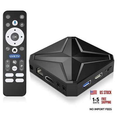 Android TV Box 2026, Android 14 TV Box Support 4K 8K WiFi 6 2.4G/5.8G 16 GB