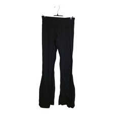 Lululemon Pants Women 4 Black Groove Yoga Athleisure Sportswear Training Gym 