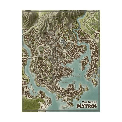 Modiphius RPG  Odyssey of the Dragonlords - Double Sided Map of Th Bag SW (New)