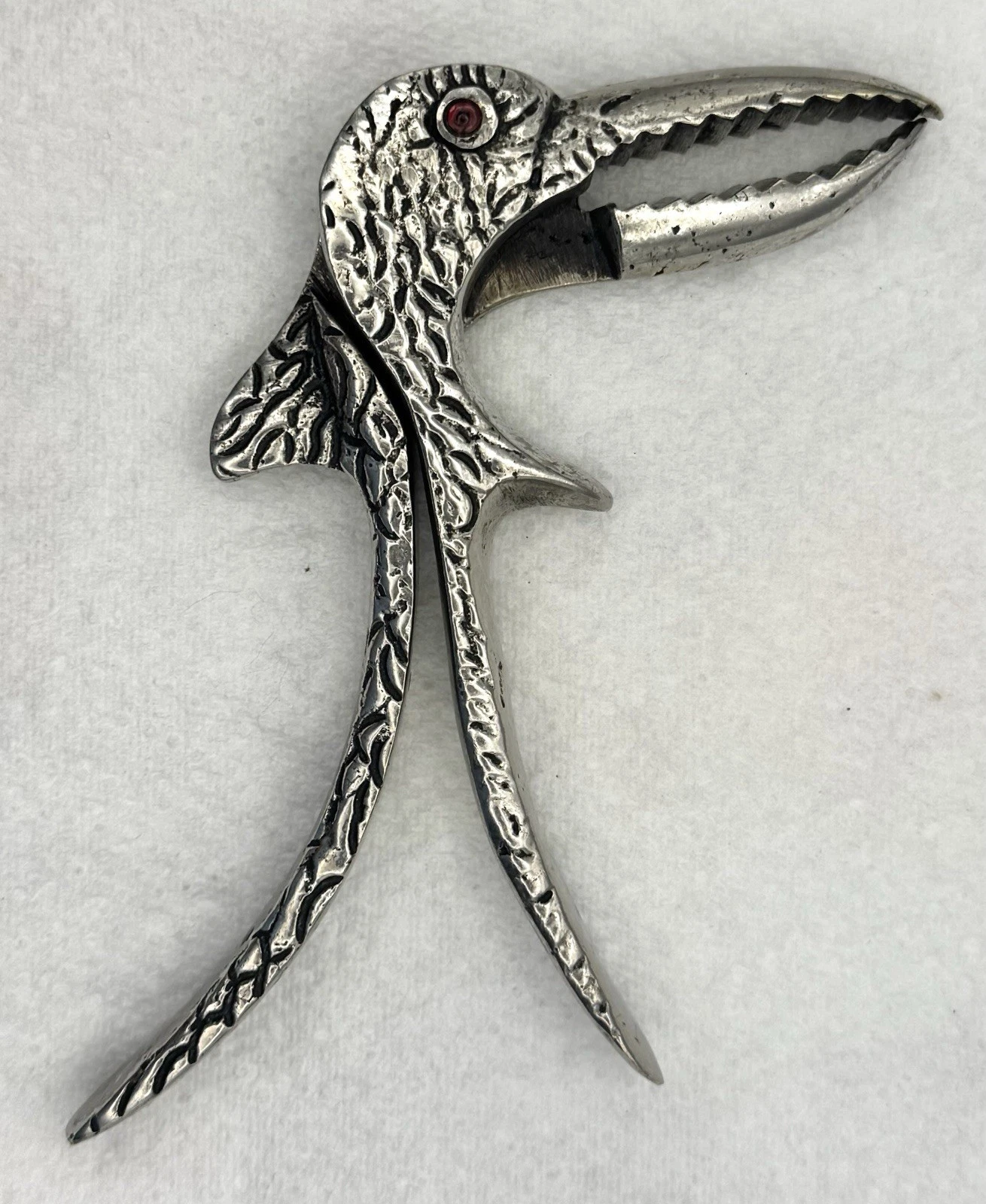Unusually Small Victorian Silver-Plated Parrot Nutcracker with Red Glass Eyes
Opens in a new window