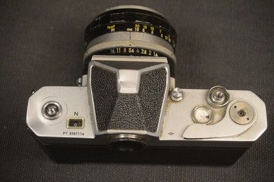 Nikon Nikkormat FT Camera Nikkor-S Auto 50mm f/1.4 Lens JUNKER