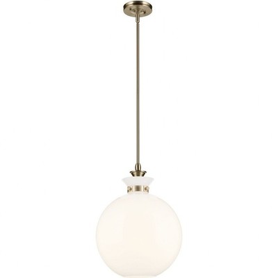 Laria - 1 Light Large Pendant-19.5 Inch Tall and 15 Inch Wide-Champagne Bronze