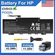 PC03XL Battery for HP Pavilion x360 14-CD 14-DY TPN-DB0E M24648-005 HSTNN-OB1W