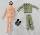 J-710 VINTAGE 1970'S HASBRO 12" GI JOE TALKING FLOCKED HAIR FIGURE