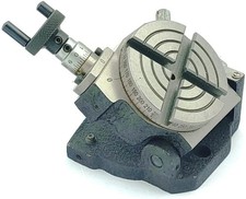 Small HV 3" Inch II 80 mm Tilting Rotary Milling Indexing Table with Clamp Kit