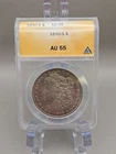 1890-S $1 Morgan Silver Dollar ANACS AU 55