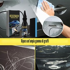 Kit Rimuovi Graffi Auto Rimozione Graffi Veicoli Spugna Riparazione Graffi Car S - Miniatura 4