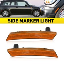 2-20X Front Wheel Fender Side Marker Light Housing Amber For Mini Cooper 2007-16