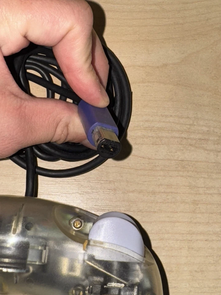 Official Nintendo Gamecube Controller Purple/Indigo/Clear Tested & Working - Image 3 of 3