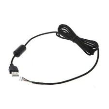 Black 2.2m/ 86.61"Mouse Mice USB Braided Cable Line Wire For Logitech G500 G500S