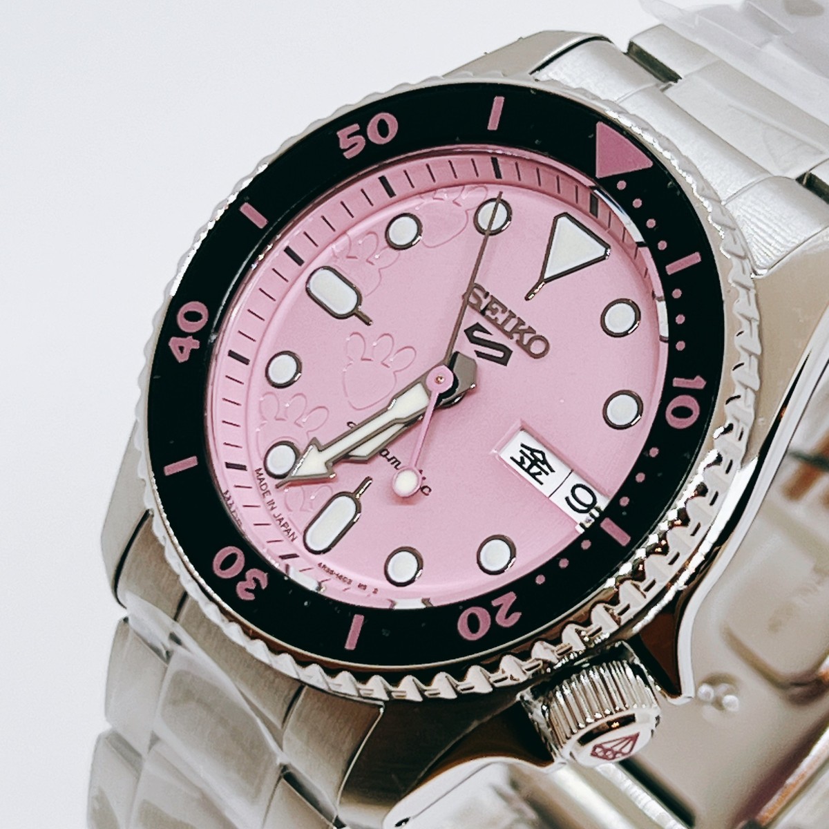 Seiko 5 Sports SBSA321 Pink Panther Limited Edition Men Watch 9999