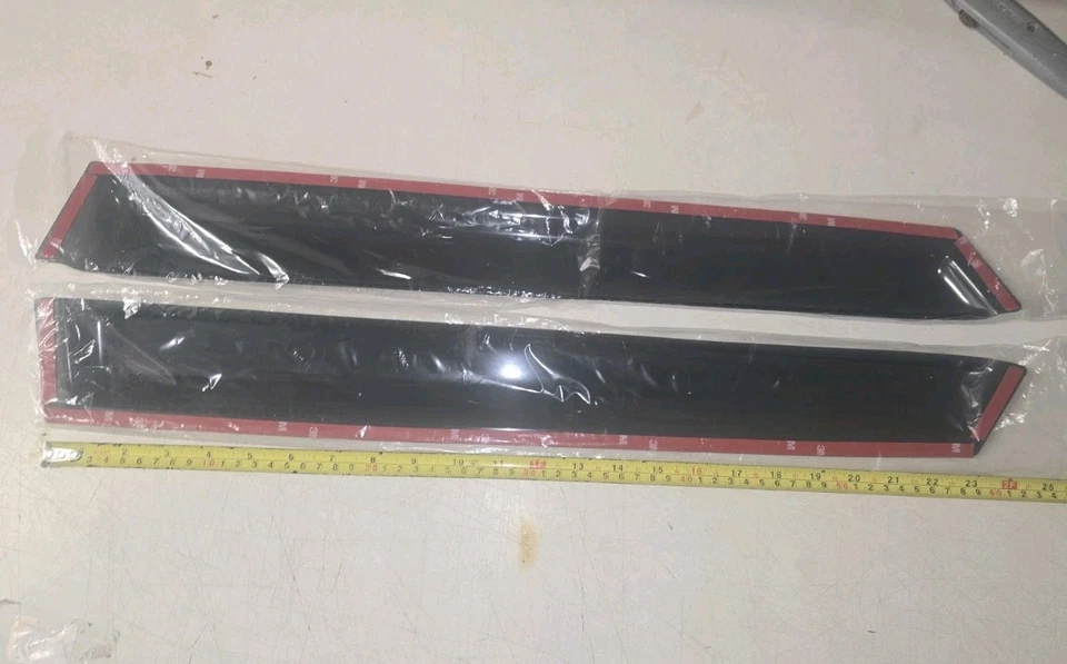 Protector de lluvia Mazda 3 Hatchback 2010-2013 2 piezas visera conjunto ventanas traseras NUEVO Foto 3 de 4