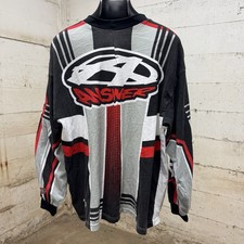 Vintage Answer Racing Motocross Jersey Adult XL USA Made Red/Black Spell out 90s