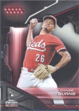 2026 Topps Chrome Baseball Black CHASE BURNS #38 Rookie RC Red Refractor 4/5