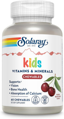 Childrens Vitamins & Minerals Complete Multivitamin for Kids Great Black Cherry