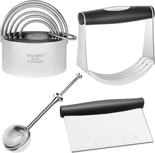 Gift Package (4 Pcs/Set), Professional Baking Dough Tools, Sturdy & Long-La