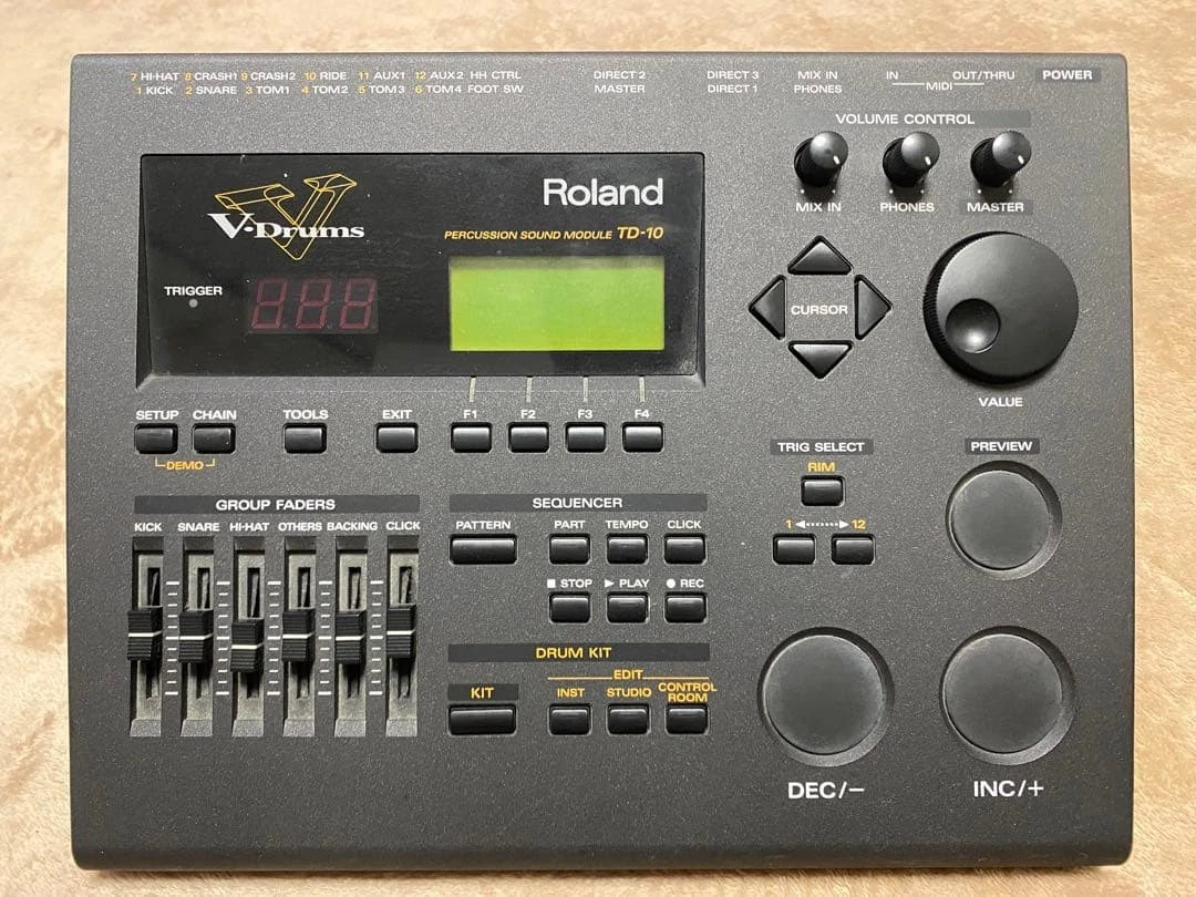 Roland TD-10 ＋TDW-1 中古品　トリガーマイクx4 Roland TD-10 ＋TDW-1 中古品 トリガーマイクx4 Roland TD-10 ＋TDW-1