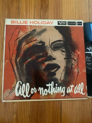 BILLIE HOLIDAY ALL OR NOTHING AT ALL EX LP ORIG. 1959 VERVE MONO FREE SHIP