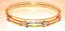 UNMARKED SNARE DRUM HOOPSET 14" 10L - FREE SHIP TO C-USA!
