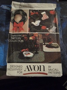 Vintage 1970s McCalls for Avon #5380.  Holiday Craft Patten. UNCUT