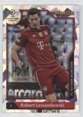 2021 Merlin Collection Chrome UEFA Club Competitions Robert Lewandowski #1 05bh