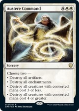 MTG Austere Command - Foil, Commander Legends, Moderately Played, English