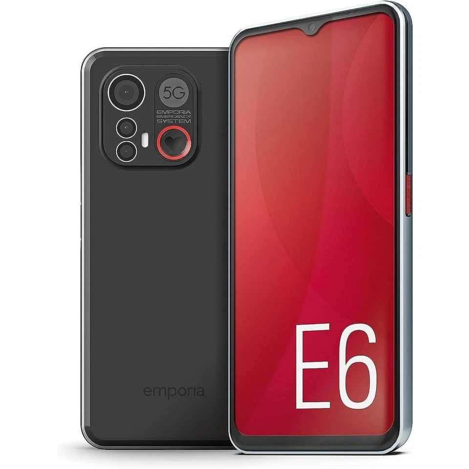 Emporia SMART.6 Seniorenhandy 5G Senioren Smartphone ohne Vertrag schwarz
