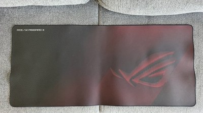 ASUS ROG Scabbard II Large/XL Gaming Mouse Pad Desk Mat, Black/Red